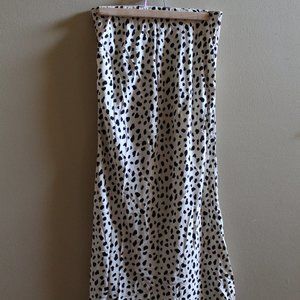 Dalmatian Print Maxi Skirt